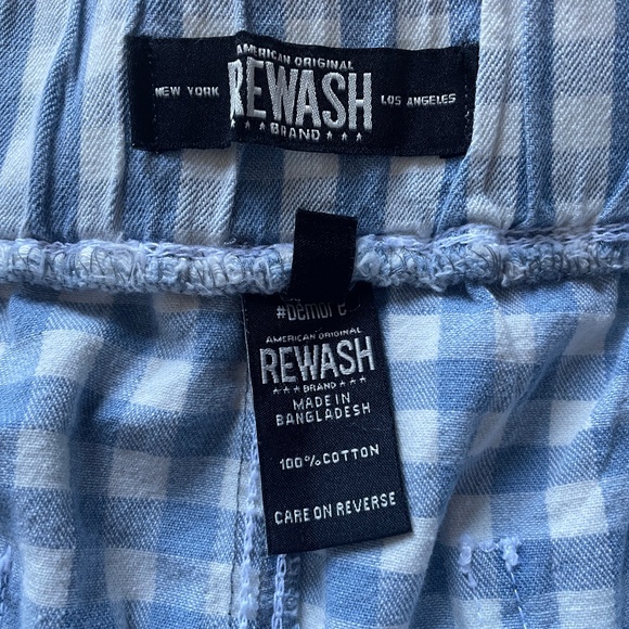 Brand New Women’s Rewash Gingham Print Short Shorts - Picture 8 of 13